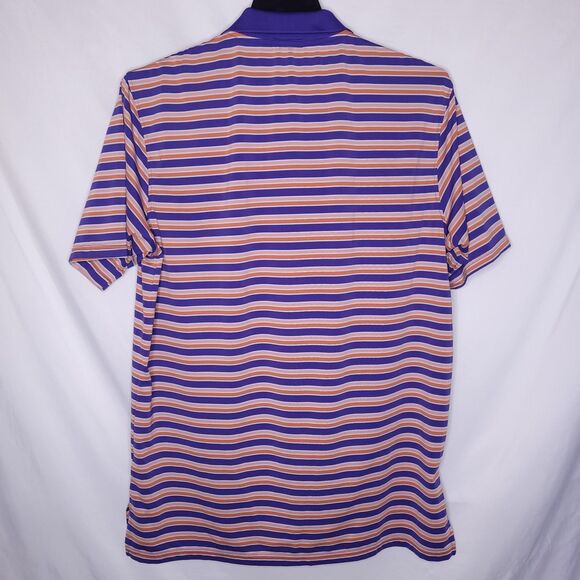 Southern Marsh Polo Shirt Mens Medium Striped Purple, Orange - Picture 7 of 13